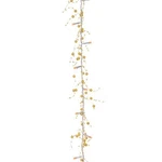 Hofert 96" Pre-lit Gold Beaded Artificial Christmas Garland Led Lights. Fixed Price $51.65.