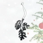 Leaf Acorn Christmas Ornament 3.25" Metal Seasons Of Cannon Falls Vintage 2006. Fixed Price $18.95.