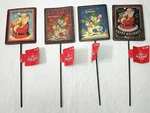 Holiday Time Decorative Santa & Snowman Picks Set Of 4 New!!. Fixed Price $5.99.