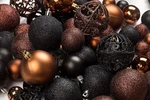 N' Toys 100 Brown And Black Christmas Ornament Balls Shatterproof+ Metal. Fixed Price $62.36.