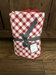 New Threshold Round Red & White Plaid Christmas Tree Skirt 50". Fixed Price $44.88.