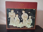 Lenox Innocence Nativity The Holy Family 6 Pc Set 24 Kt Gold Trim Jesus Mary. Fixed Price $150.00.