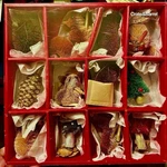 Crate Barrel Woodland Animal Buri Christmas Tree Ornaments Set Of 12 New. Fixed Price $49.00.