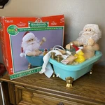 Vtg Telco Rub-a-dub Christmas Santa Claus In Bathtub Sound & Motion 95 Works. Fixed Price $99.99.