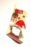 Christmas Queen Santa Claus 3D Stocking 18 Inches Red Beige Holiday Decor Nwt. Fixed Price $18.48.