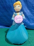 3.5' Gemmy Airblown Disney's Christmas Cinderella W/ Ornament Yard Decoration. Fixed Price $34.95.