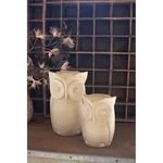 Kalalou DRA1005 Carved Wood Owl Statues Tan - Set Of 2. Fixed Price $83.09.