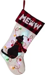 Glitzhome Led Cat Embroidered Linen Christmas Stocking 21 New. Fixed Price $13.99.