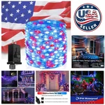 Versatile 200 Led Red White Blue Decorative Lights - Perfect For National Day. Fixed Price $36.59.