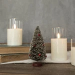 Ragon House Vtg Style Bottlebrush Tree Snow &red Ornaments Christmas 6". Fixed Price $6.48.
