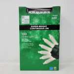 Home Accents Holiday 100 Led Mini Lights Warm White Indoor Outdoor 33FT TY622. Fixed Price $9.99.