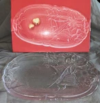 Mikasa Crystal RC197/349 Holiday Bells Oblong Plate 10.25" Original Box. Fixed Price $12.99.
