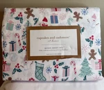 Cupcakes & Cashmere Christmas Gingerbread Candy Cane Gift Holly Queen Sheet Set. Fixed Price $53.10.