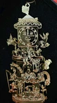 Fao Schwarz Gold Colored Store Clock Christmas Ornament W/ Box. Fixed Price $10.00.
