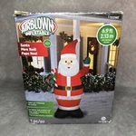 Gemmy Airblown Inflatable Santa 6.9FT Led Christmas Yard Decoration Outdoor. Fixed Price $44.88.