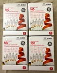 Ge Mini Lights 100 Count Lot Of 4 Indoor/outdoor Wedding Clear White Wire New. Fixed Price $12.03.