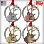 Creative Pewter Designs Mule Deer Side View Christmas Tree Ornament, M010OR. Fixed Price $27.99.