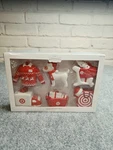 Wondershop Target Holiday Christmas Ornament Set Bullseye Dog Shopping Cart. Fixed Price $16.15.