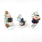 Home Interiors Christmas Ornaments Play Snowmen Snowman Molded Resin 2004. Fixed Price $20.69.
