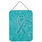 Carolines Treasures AN1201DS1216 Teal Ribbon For Ovarian Cancer Awareness Alu.... Fixed Price $34.32.