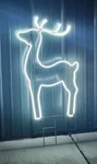 Ge Staybright 26IN White 384 Led Reindeer Pathway Sculpture Christmas Decoration. Fixed Price $119.99.