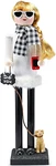 Ornativity Christmas Dog Mom Nutcracker White And Black Wooden Woma. Fixed Price $42.16.