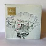 Mikasa Holiday Landscape Christmas 9.5" Footed Bonbon Serving Plate Nib. Fixed Price $19.99.