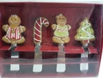 St. Nicholas Square Boxed Set Of 4 Spreaders, Holiday, Christmas. Fixed Price $22.99.
