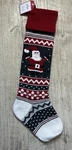 Nwt Pottery Barn Kids Knit Natural Fair Isle Santa Christmas Stocking 11X 27". Fixed Price $34.99.