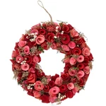 Northlight 13.5" Pink Red Flowers White Berry Twig Artificial Spring Wreath. Fixed Price $31.49.