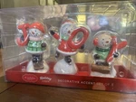 St. Nicholas Square Joy Set 3 Piece Snowman Holiday Table Decor Christmas New. Fixed Price $20.00.