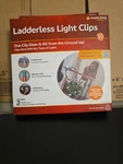 Ladderless Light Clips 50 Count With 2 Adapters For Gutters & Shingles. Fixed Price $5.85.