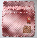 Set Of 4 Dolly Parton Quilted Christmas Placemats Gingerbread House Candy Stripe. Fixed Price $32.95.