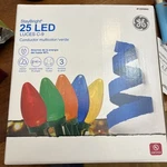 Ge 25CT Staybright Colorite C9 Led Christmas Light String Set Multi-color. Fixed Price $19.99.
