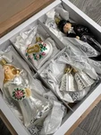 Inge-glas Germany Wedding Day Set Of 4 Hand-blown Glass Christmas Tree Ornaments. Fixed Price $61.75.