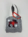 Northlight 9" Gray Ugly Sweater Moose Design Christmas Ornament. Fixed Price $16.00.