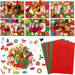 560 Pcs Christmas Diy Picture Frames Craft Kit Set Xmas Felt Photo .... Fixed Price $62.42.