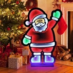 Christmas Decorations Indoor Outdoor For Santa Lights Sign, 3D Large. Fixed Price $49.98.