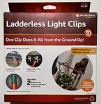 Simple Living Solutions 50CT String Light Ladderless Clips. Fixed Price $7.99.