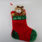 Prima Creations Plush Christmas Stocking Vintage 90S Reindeer Stuffed 21". Fixed Price $18.00.