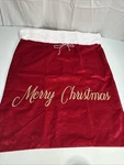 Wondershop Merry Christmas Red Velvet Santas Bag 37 X 29. Fixed Price $29.99.