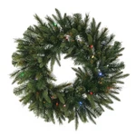 Vickerman 72" Cashmere Artificial Christmas Wreath With Multi-color Led In Green. Fixed Price $683.33.