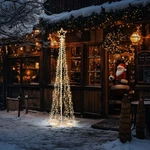 Yescom 9FT Solar Christmas Cone Tree Light 8 Modes Outdoor Decoration Warm White. Fixed Price $180.90.