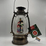 Gerson Lighted Spinning Water Globe 9.5 Sparkling Snow Lantern New Nwt Working. Fixed Price $28.97.