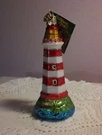 Old World Sambro, Canada Lighthouse Glass Ornament. Fixed Price $11.50.