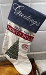 Pottery Barn The Polar Express Christmas Stocking Nwt. Fixed Price $49.00.