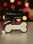 *new* Santa Puppy Dog Bone With Hat Personalizable Ornament. Fixed Price $6.79.