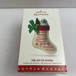 Hallmark Keepsake Ornament The Joy Of Giving Stocking Christmas Tree 2016. Fixed Price $5.09.