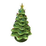 Mr. Christmas Nostalgic Ceramic Tree Green Light Up 16" Led. Fixed Price $45.00.