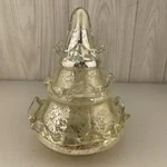 Vintage Art Glass Hand Blown Christmas Tree Mercury 7.5" Made India. Fixed Price $43.50.